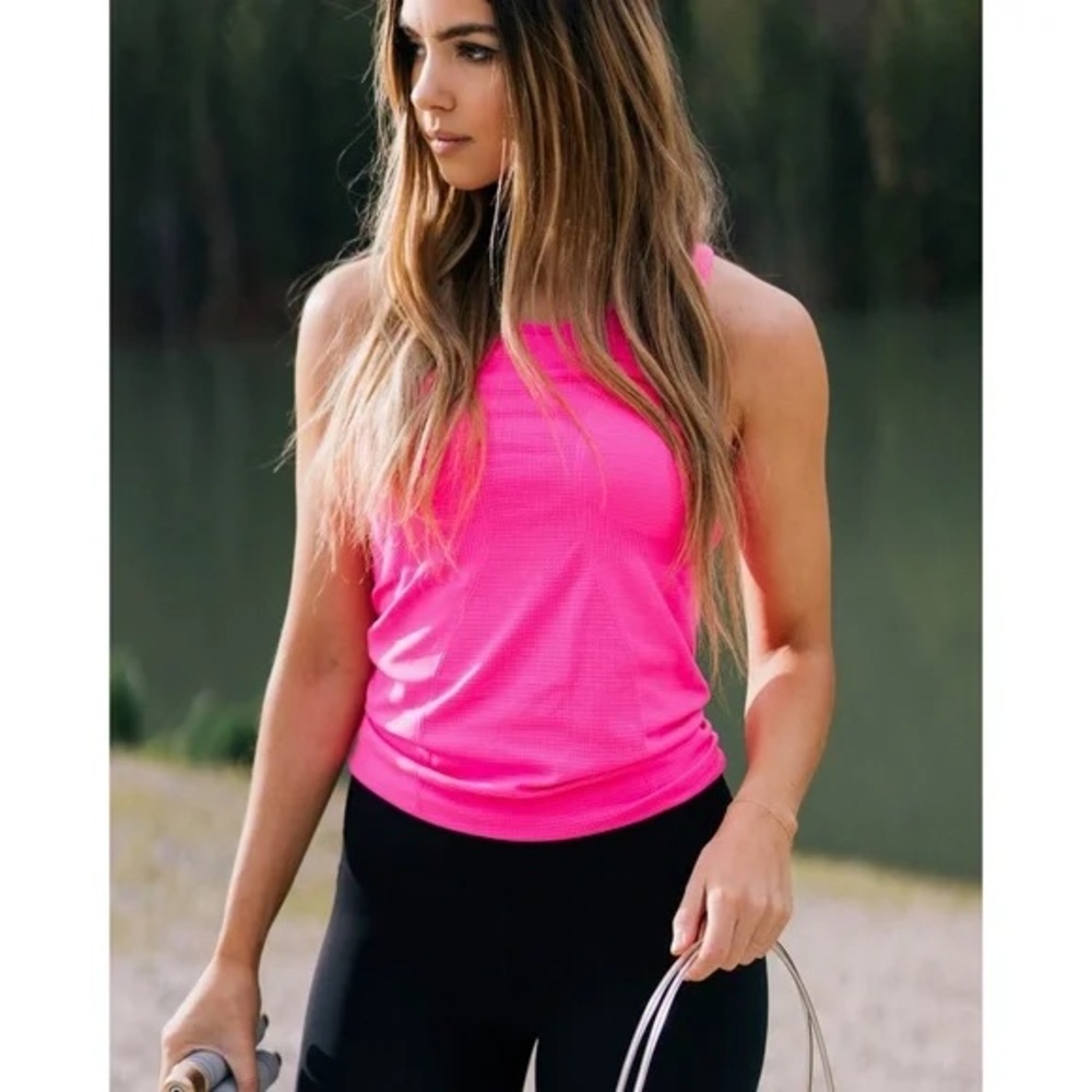 Zyia Hot Pink Copper Charged Tank Top XL